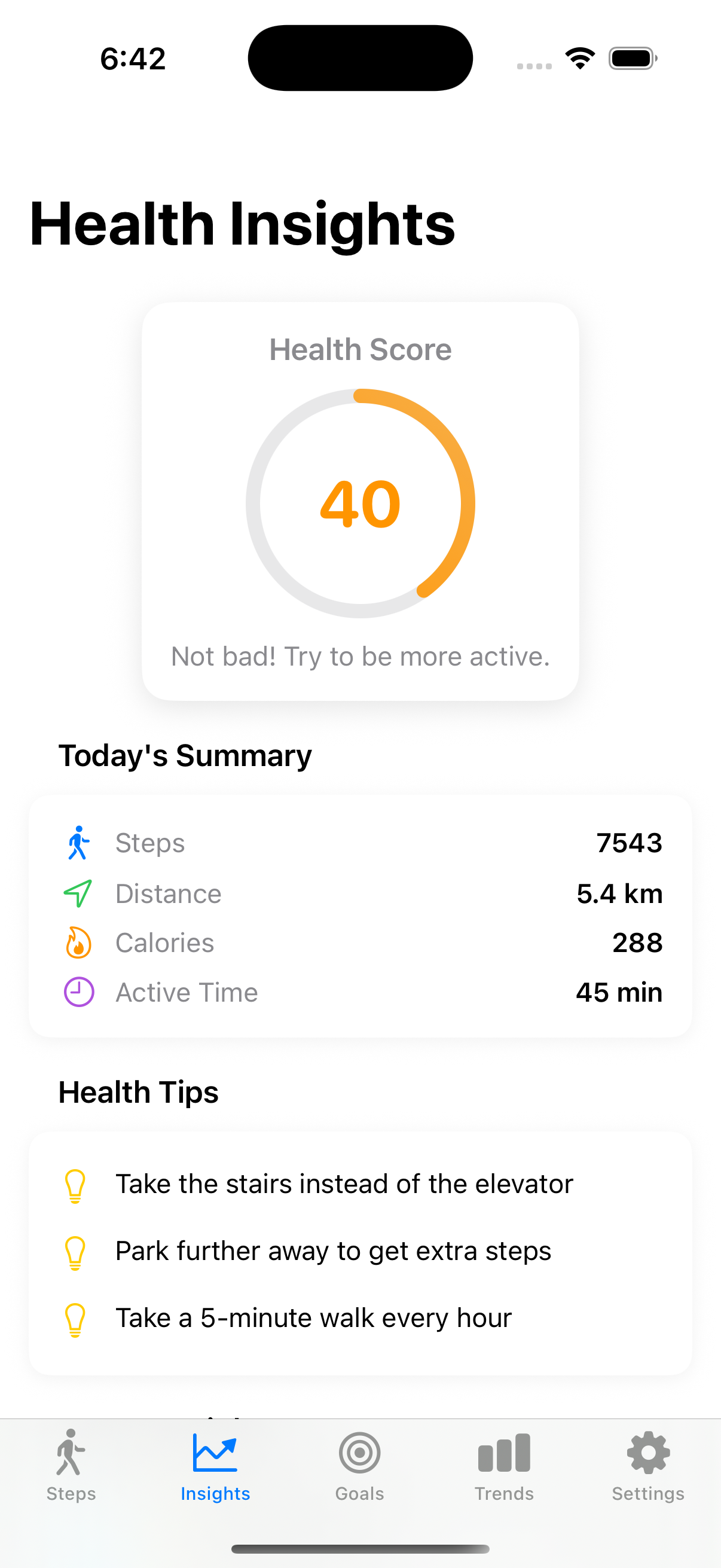 Activity Tracking